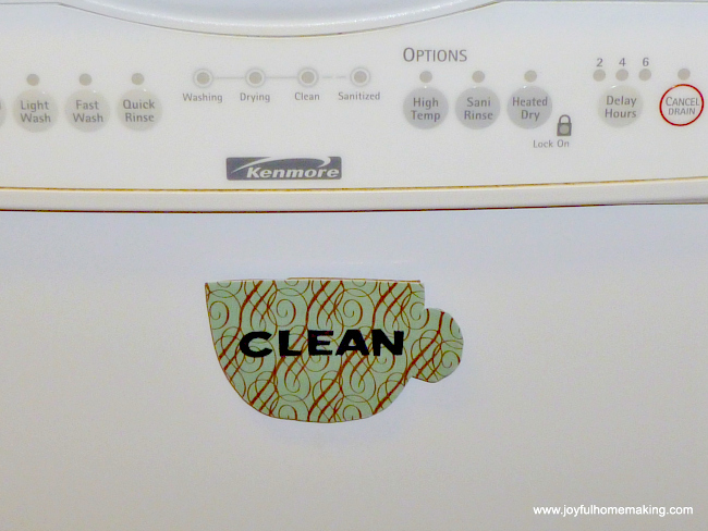 Clean or Dirty Dishwasher Magnets, Dishwasher Magnets, Joyful Homemaking