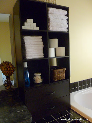 , Bathroom Storage Solution, Joyful Homemaking