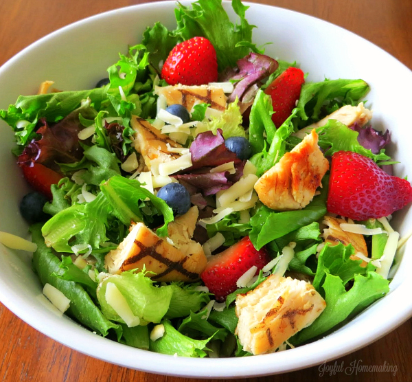 Berry Almond Chicken Salad, Berry Almond Chicken Salad, Joyful Homemaking