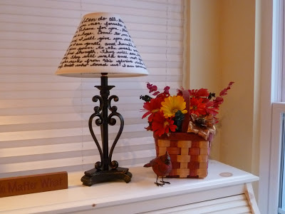 lampshade, Handwritten Lampshade, Joyful Homemaking