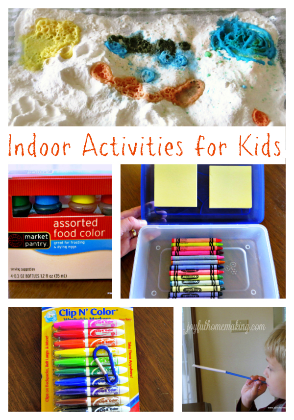 indoor activities for kids, Activities for Kids, Joyful Homemaking