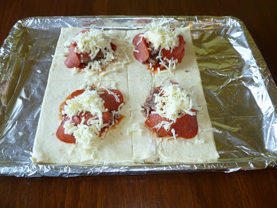 , Puff Pastry Pizza Pockets, 