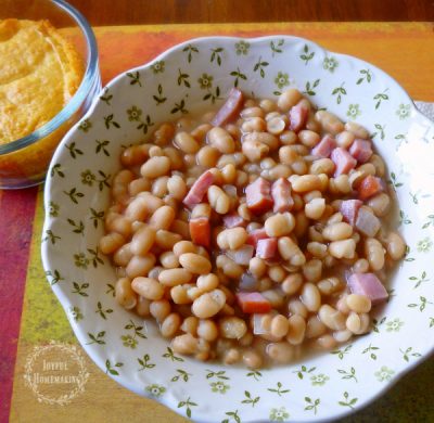 Quick Navy Bean and Ham Soup