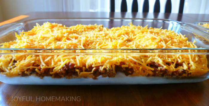 layered taco dip, Everybody&#8217;s Favorite Layered Taco Dip, Joyful Homemaking