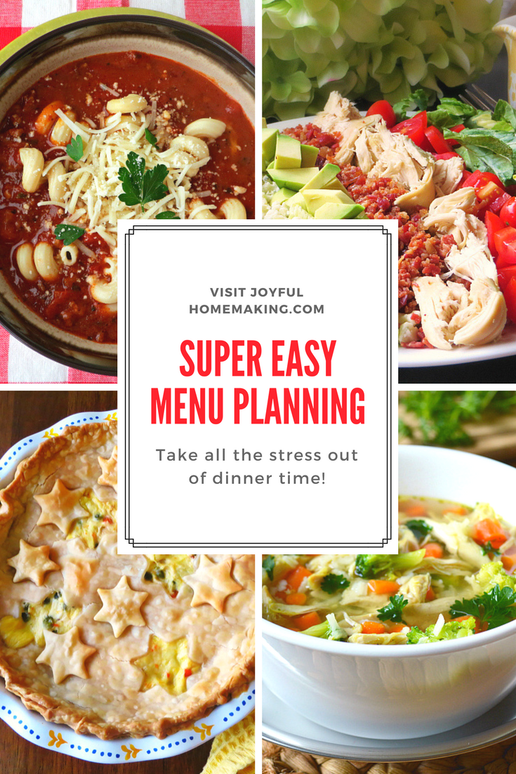 Easy Menu Planning, Easy Menu Planning: Family Favorites, Joyful Homemaking