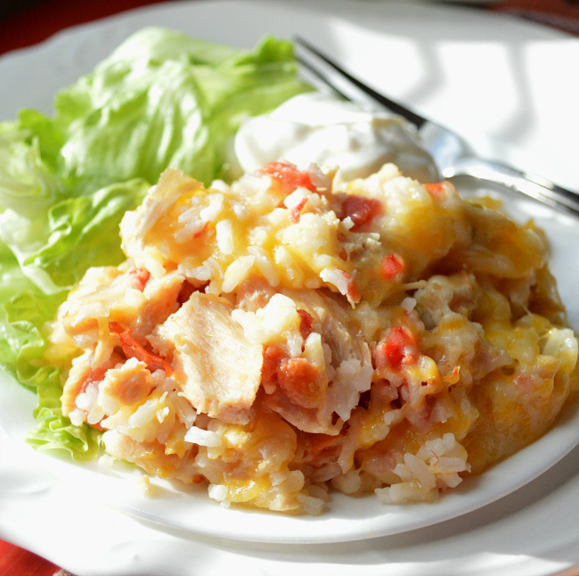 chicken casserole, Super Easy Adobe Chicken Casserole, Joyful Homemaking