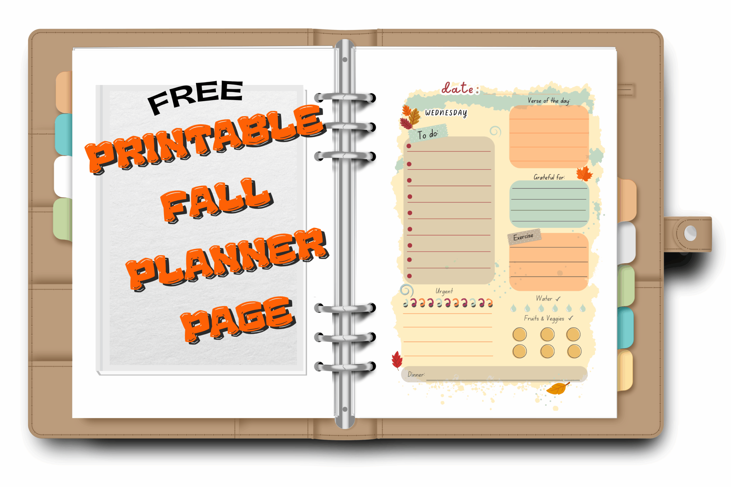, Free Printable Fall Planner Page, Joyful Homemaking
