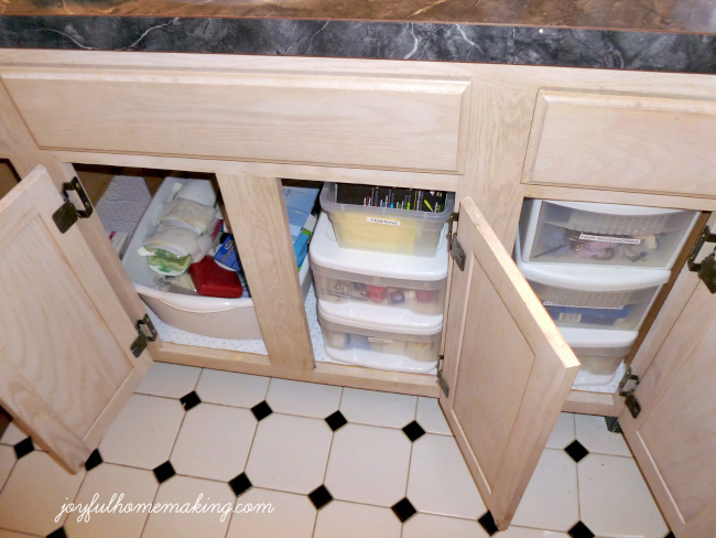 Bathroom Storage and Organization, Organizing in the &quot;Powder Room&quot;, Joyful Homemaking