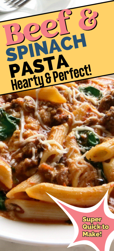 , Beef and Spinach Pasta, Joyful Homemaking