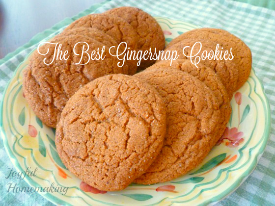 Best Gingersnap Cookies, Best Gingersnap Cookies, Joyful Homemaking