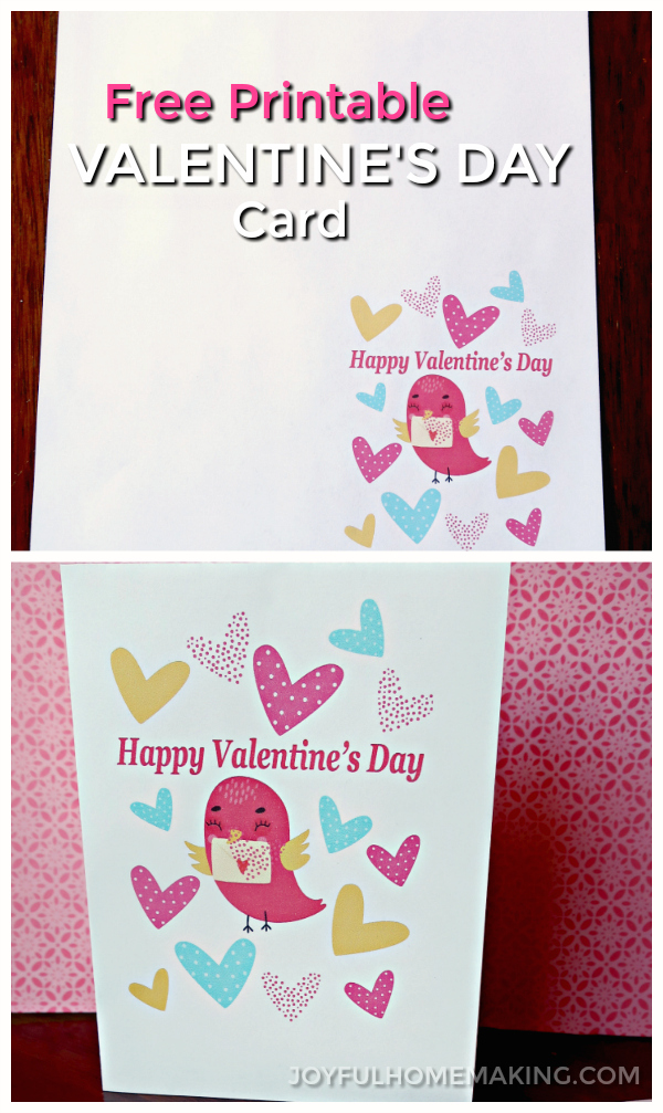 , Free Printable Valentine&#8217;s Day Card, Joyful Homemaking