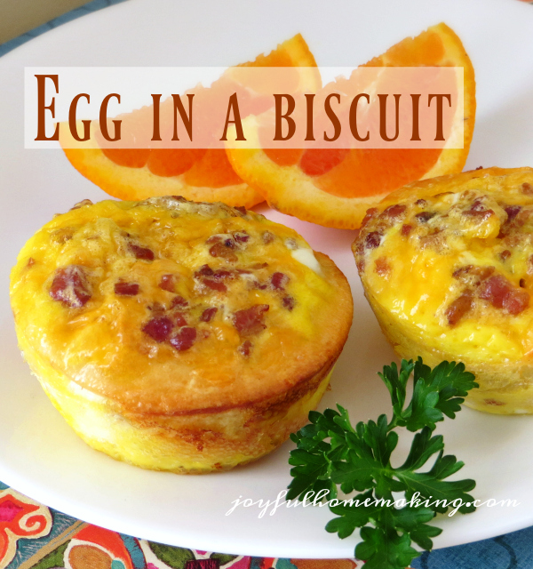 egg in a biscuit, Biscuit and Egg Puffs, Joyful Homemaking