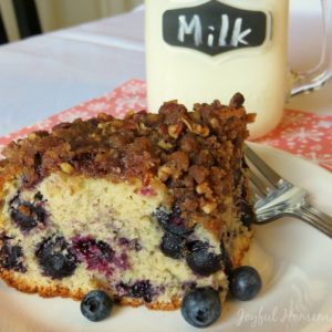 blueberry coffee cake, Scrumptious Blueberry Coffee Cake, Joyful Homemaking