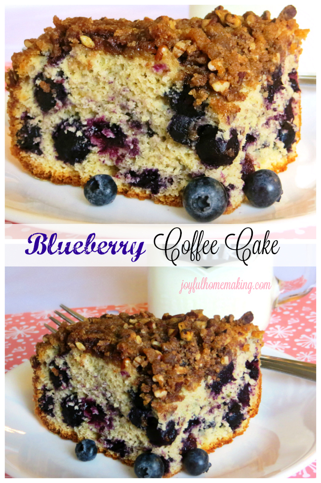 blueberry coffee cake, Scrumptious Blueberry Coffee Cake, Joyful Homemaking