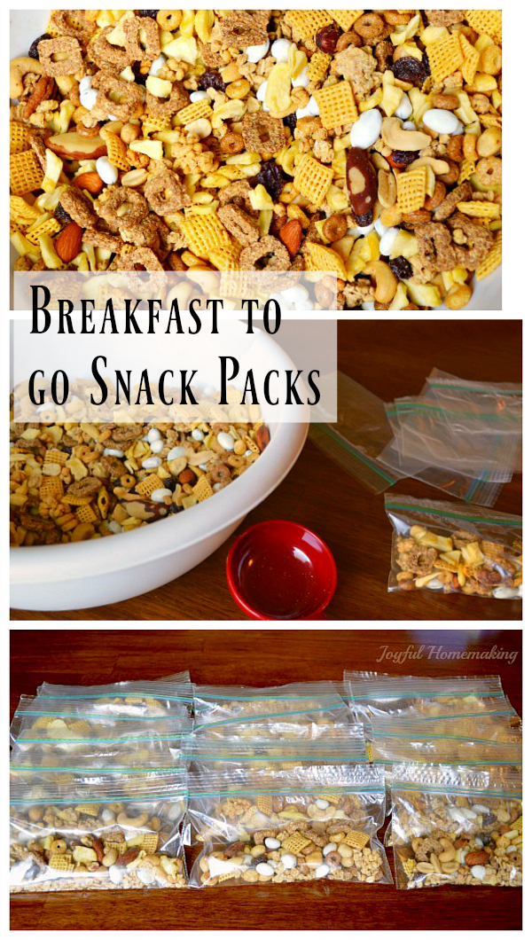 breakfast snack packs, Breakfast To-Go Packs, Joyful Homemaking