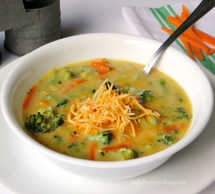 cheddar broccoli soup, Easy Cheddar Broccoli Soup, Joyful Homemaking