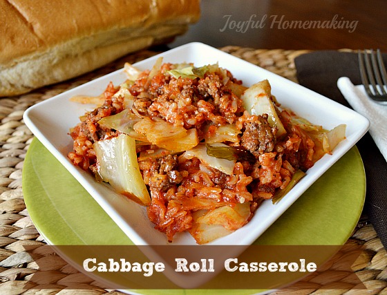 cabbage roll casserole, Cabbage Roll Casserole, Joyful Homemaking