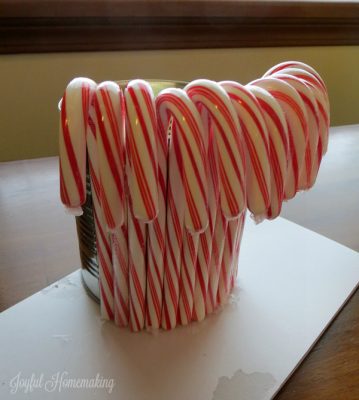 Beautiful Candy Cane Vase Flower Arrangement – Joyful Homemaking