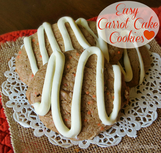 carrot cake cookies, EASY Carrot Cake Cookies, Joyful Homemaking