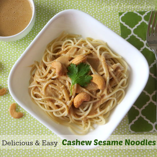 cashew sesame noodles, Cashew Sesame Noodles, Joyful Homemaking
