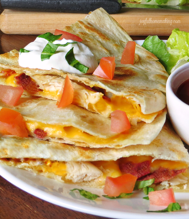 Quesadillas with Chicken and Bacon