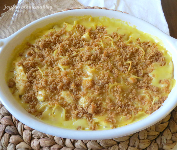 chicken noodle soup casserole, Chicken Noodle Casserole, Joyful Homemaking