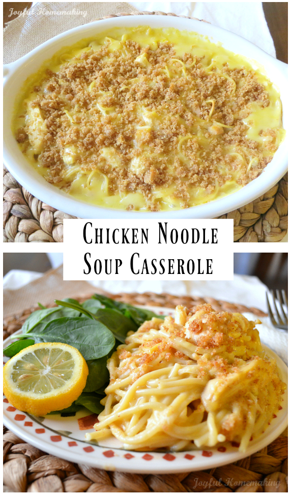 chicken noodle soup casserole, Chicken Noodle Casserole, Joyful Homemaking