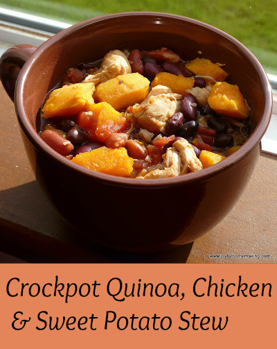 Slow Cooker Bean Soup Recipe with Quinoa & Sweet Potatoes