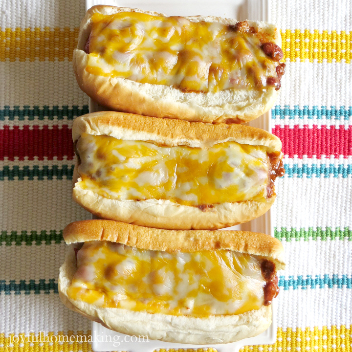 Baked Chili Cheese Dogs