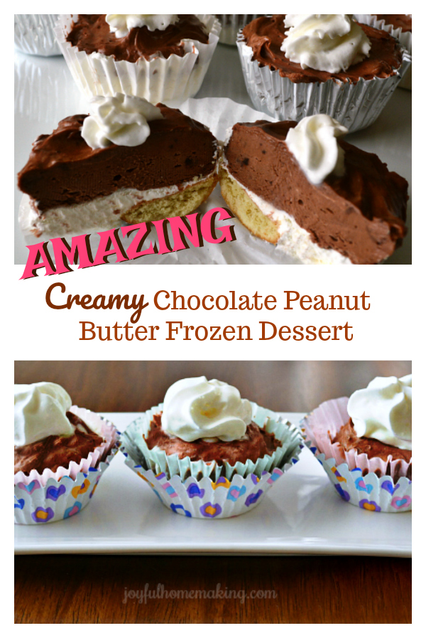 chocolate peanut butter frozen dessert, Chocolate Peanut Butter Frozen Dessert, Joyful Homemaking