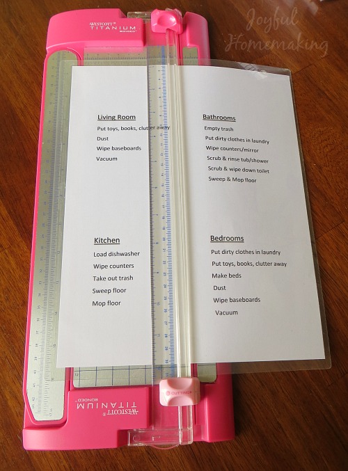 , Chore Kits with Printable, 
