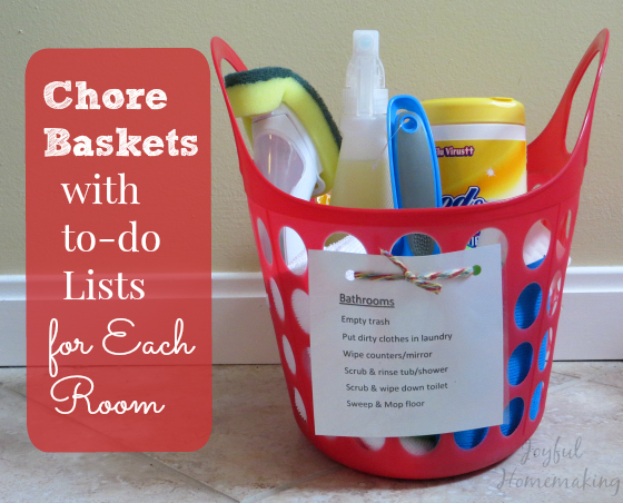 chore kits, Chore Kits with Printable, Joyful Homemaking