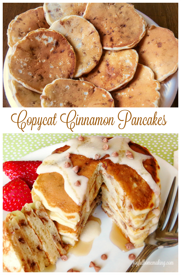 cinnamon pancakes, Copycat Cinnamon Pancakes, Joyful Homemaking