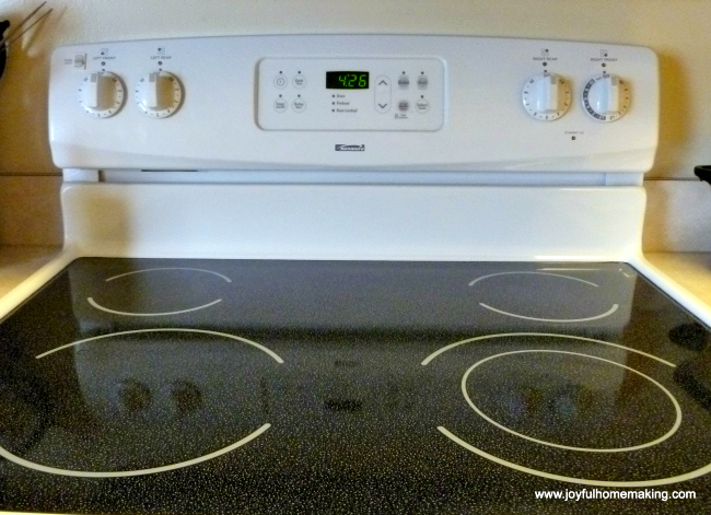 , How to Clean a Stove Top Made of Glass, Joyful Homemaking