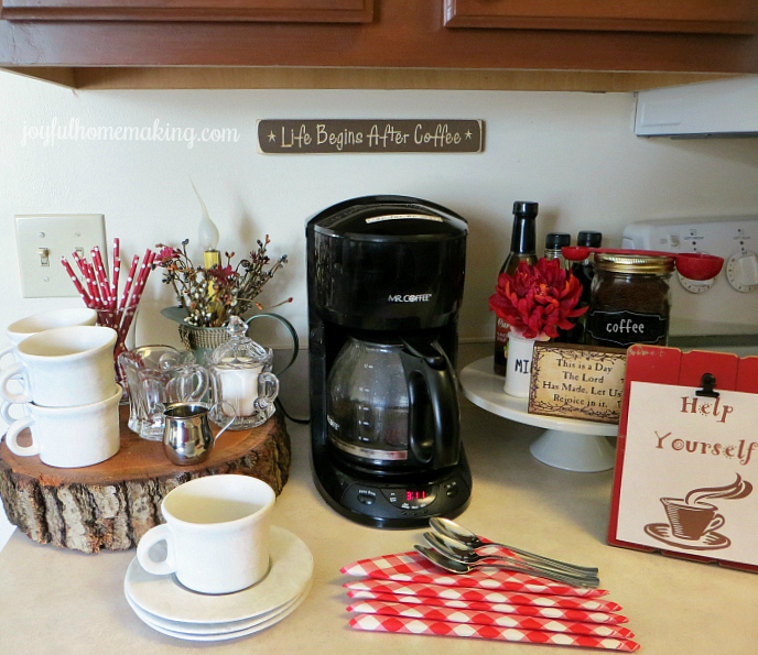 coffee station, Coffee Station Ideas, Joyful Homemaking
