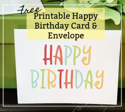 Printable Happy Birthday Card with Bright Colors – Joyful Homemaking