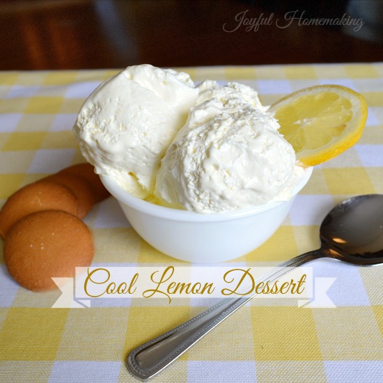 lemon cool whip, Cool Lemon Dessert, Joyful Homemaking