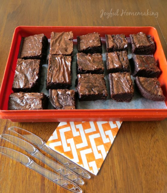 The Secret to Cutting Brownies Easily - Joyful Homemaking