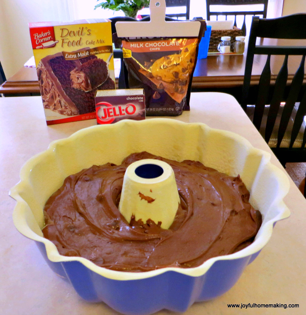 chocolate cake, Devil&#8217;s Food Cake Mix Doctored Up, Joyful Homemaking