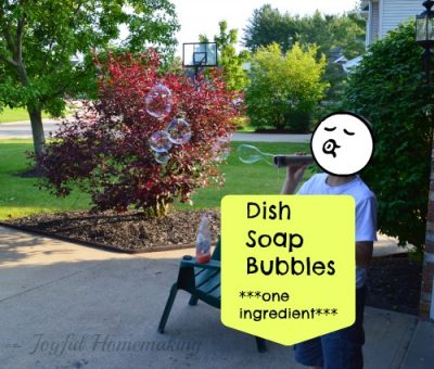 Dish Soap Bubbles
