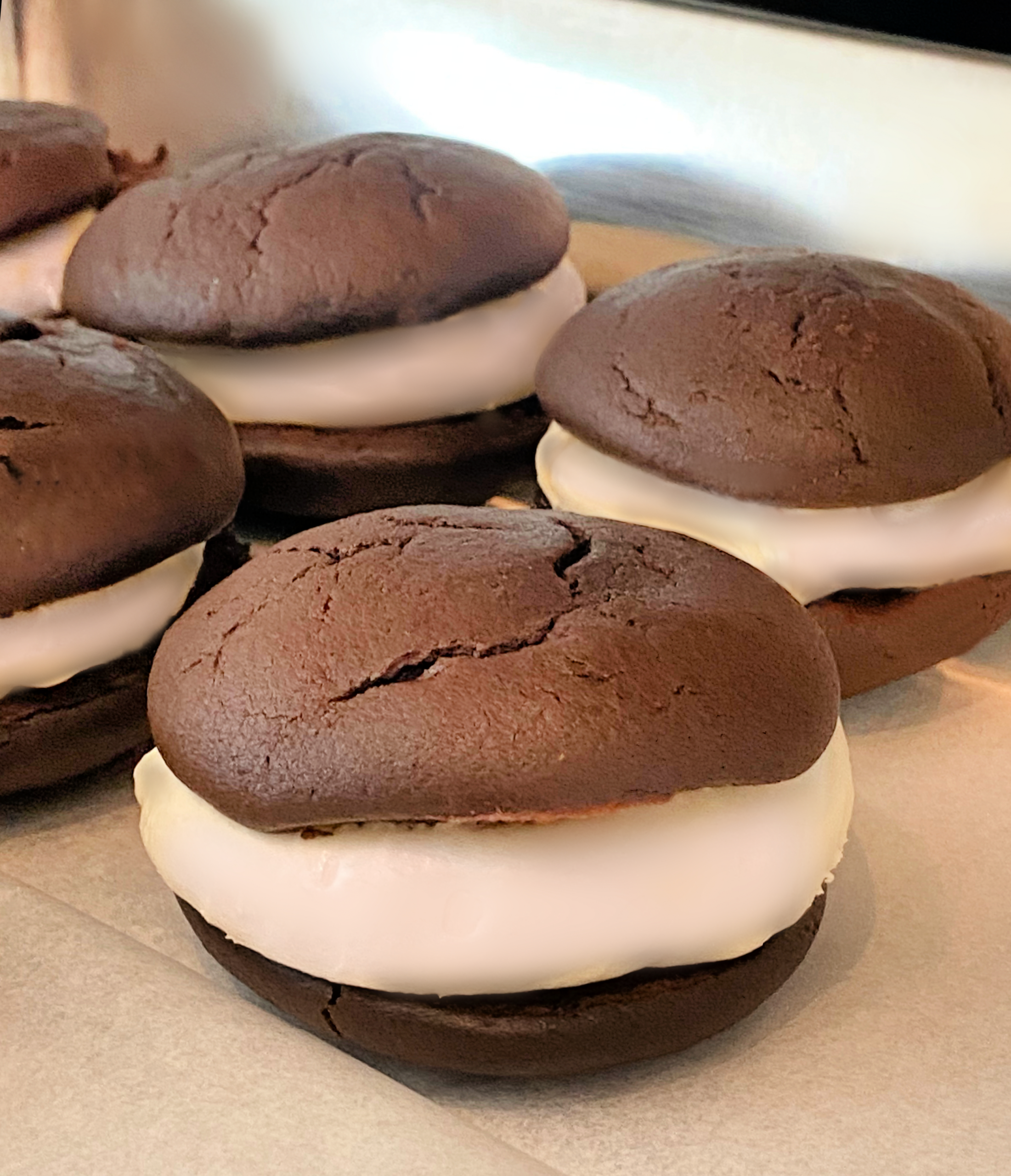 , Whoopie Pies (Chocolate Cakes with Marshmallow Creme Filling), Joyful Homemaking