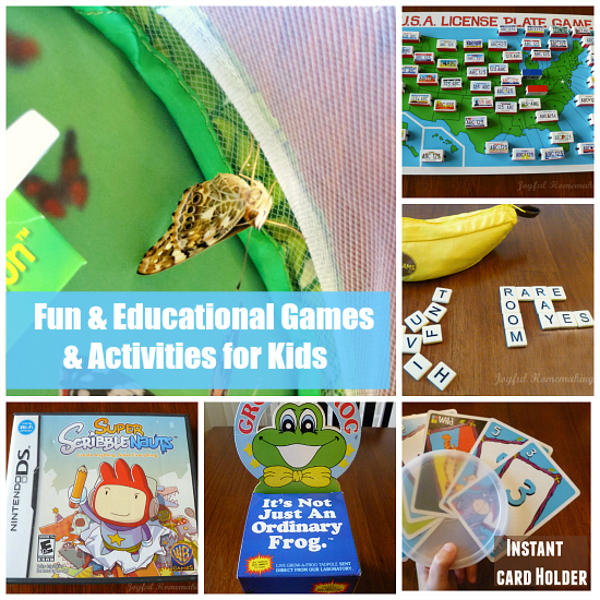 Educational Games Activities, Educational Games and Activities for Kids, Joyful Homemaking