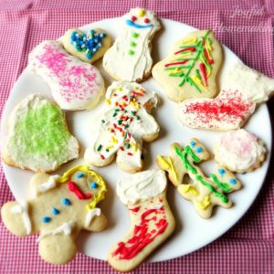 egg free Christmas sugar cookies