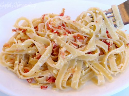 Fettuccini Carbonara Joyful Homemaking,Best American Chop Suey Recipe