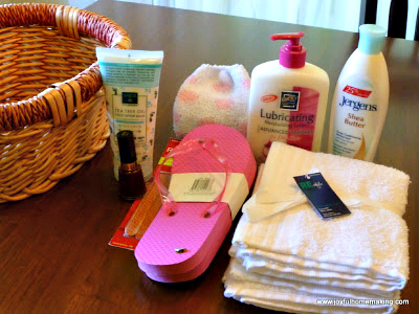 gift idea foot care gift basket, Gift Idea for Mother’s Day, Joyful Homemaking