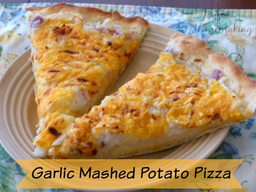 , Garlic Mashed Potato Pizza, 