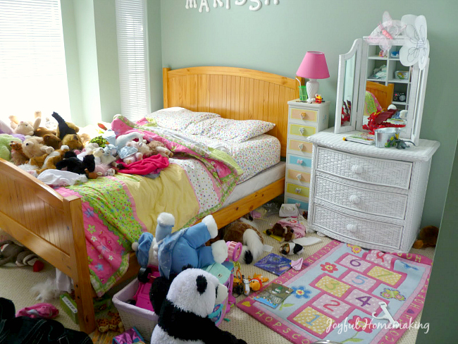 girl's room organization, Organizing for my Daughter, Joyful Homemaking