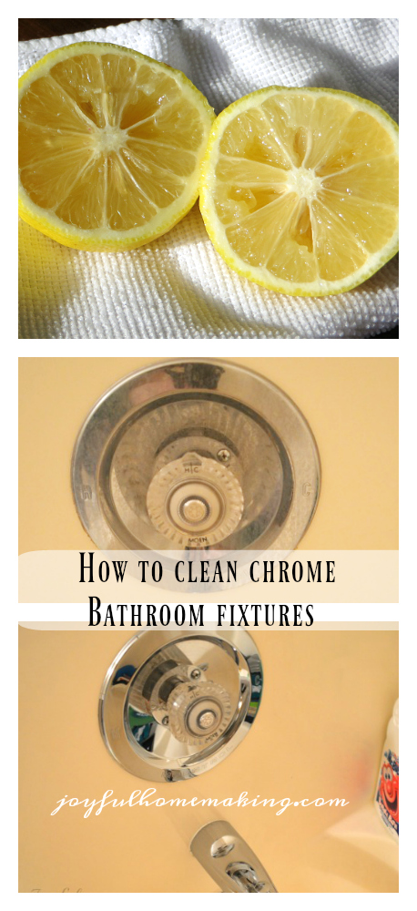 clean chrome bathroom fixtures, How to Clean Chrome Bathroom Fixtures, Joyful Homemaking
