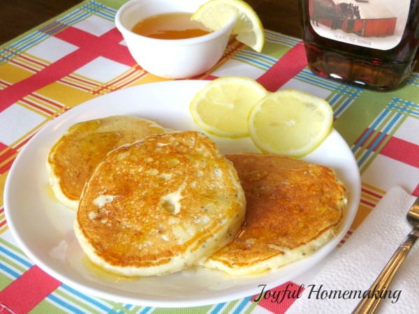 lemon poppyseed pancakes, Lemon Poppy Seed Pancakes, Joyful Homemaking
