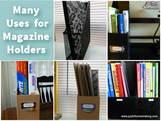 , Magazine Holder’s Many Uses, Joyful Homemaking